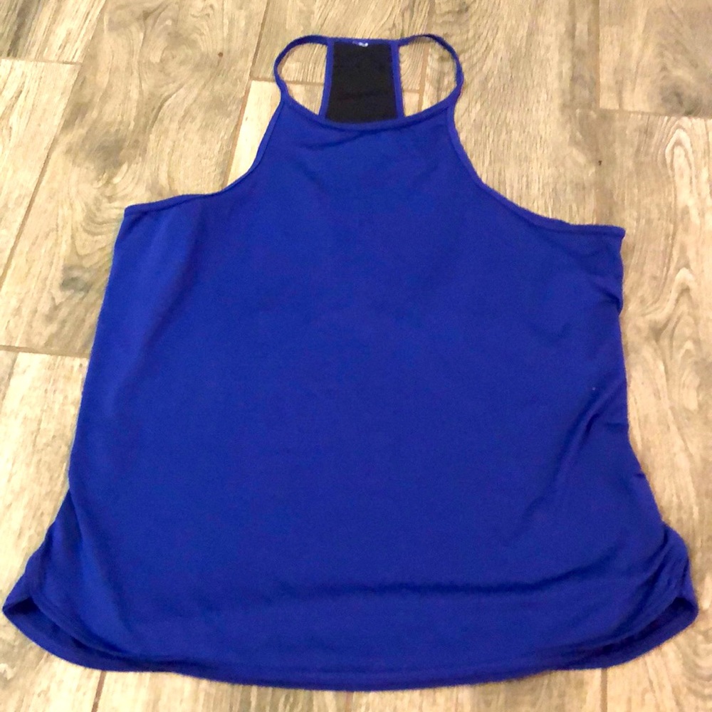 Ladies Adidas Exercise Tank Blue Medium EUC Mesh